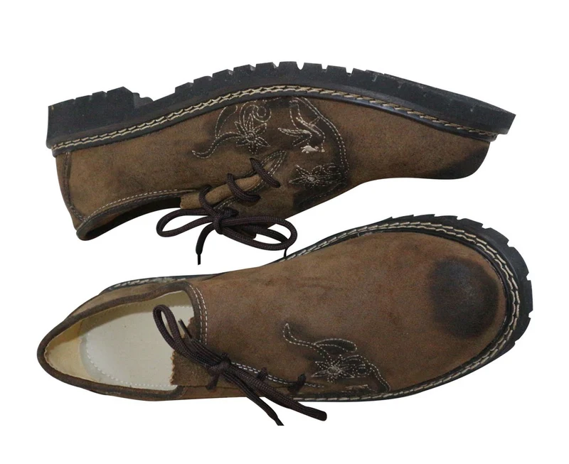 Bavarian Brogues Trachten Lederhosen Men Shoes Brown