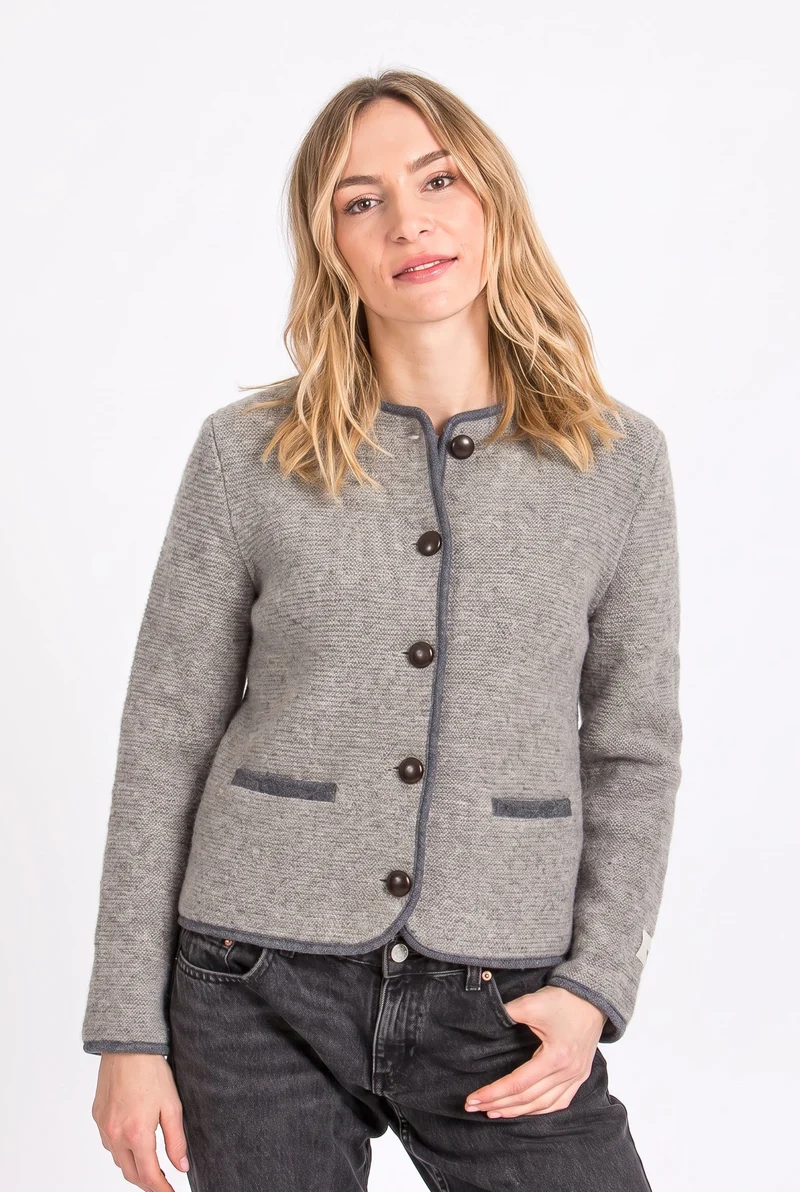 Alpe Piano Trachten Strickjacke Erna stone