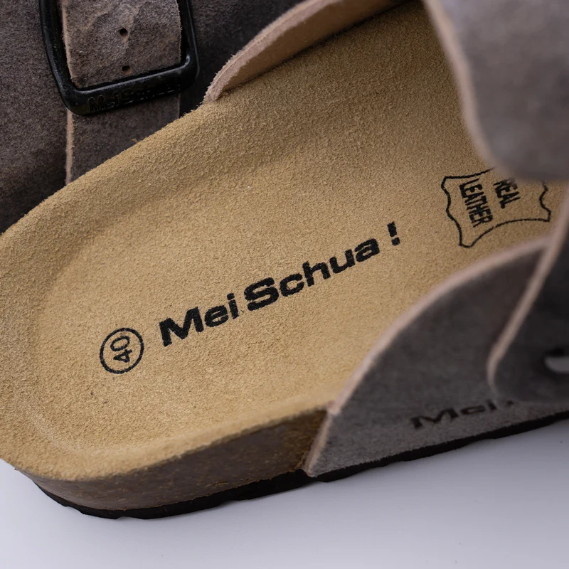MeiSchua! Trachten Sandalen Leder Geschlossene Pantoletten