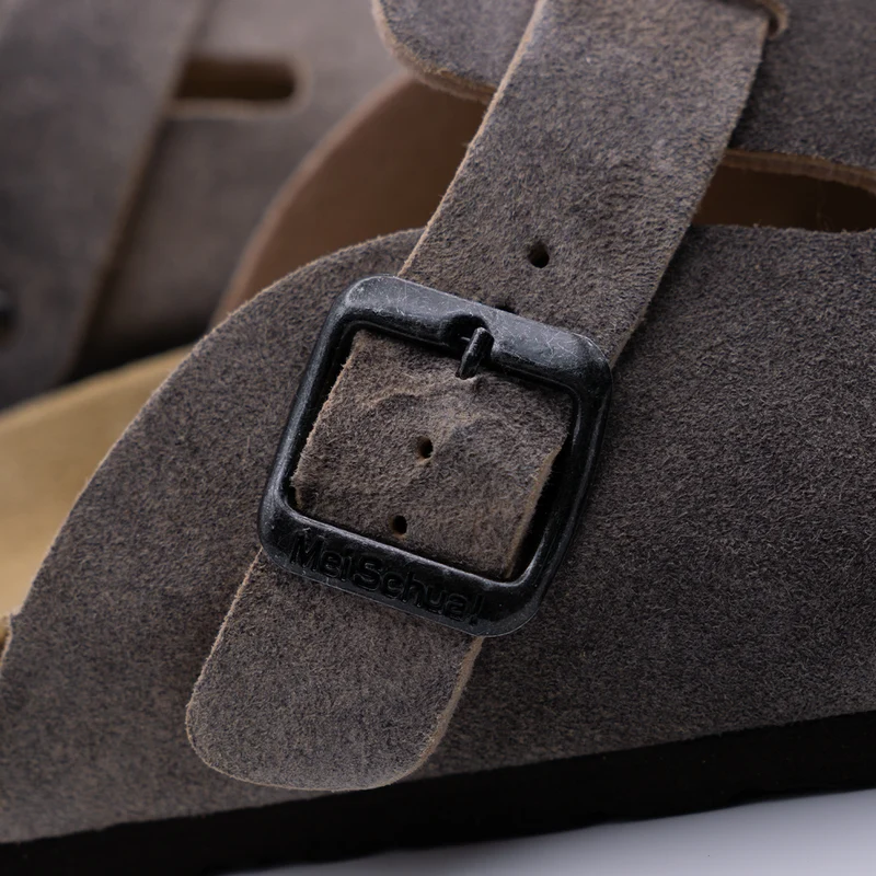 MeiSchua! Trachten Sandalen Leder Geschlossene Pantoletten