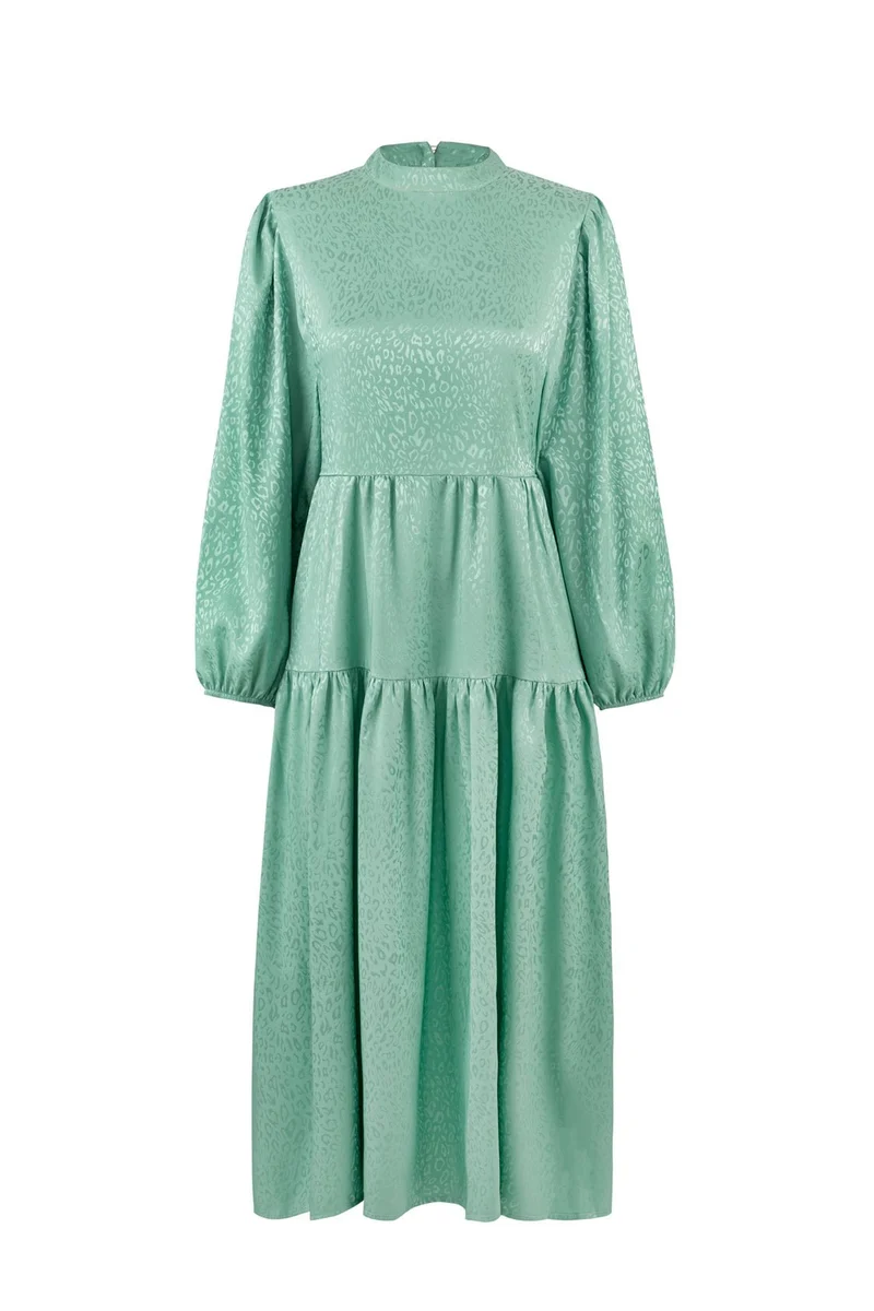 VOLANT MIDI KLEID LEO ONESIZE CORAL