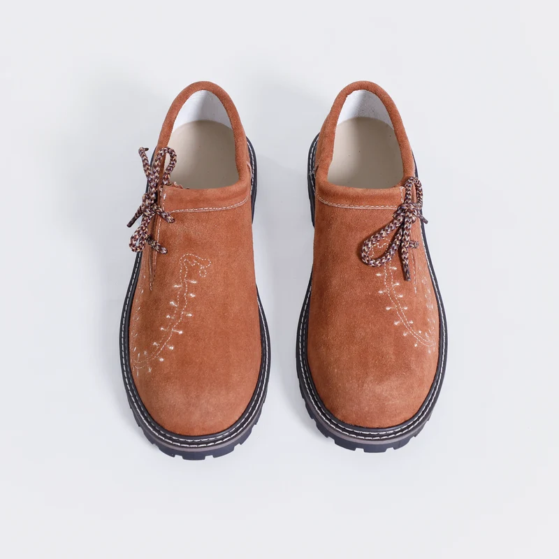 Authentic Lederhosen Shoes Men Deep Brown