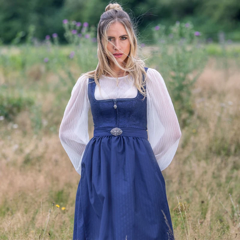 MarJo Trachten Dirndl "Seßlach" 920265 | Marine 65cm