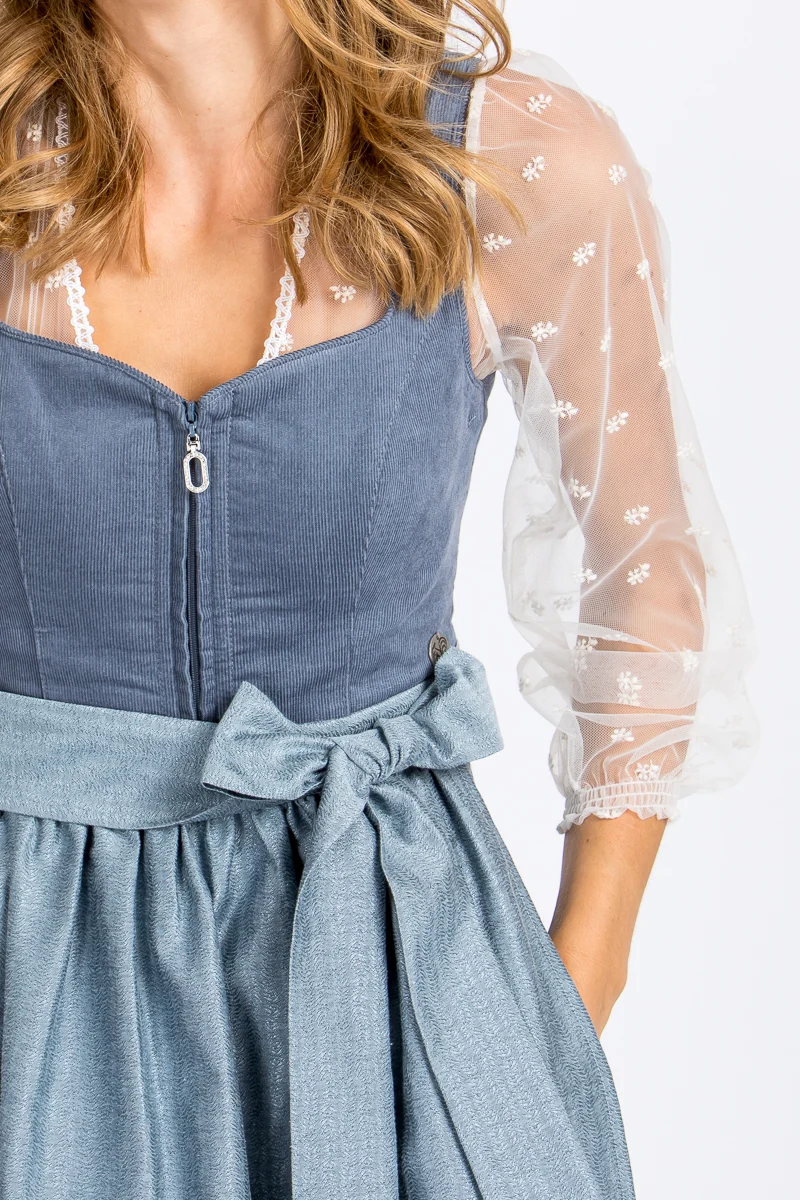 Wenger Dirndlbluse Gisela Bestickt Ecru