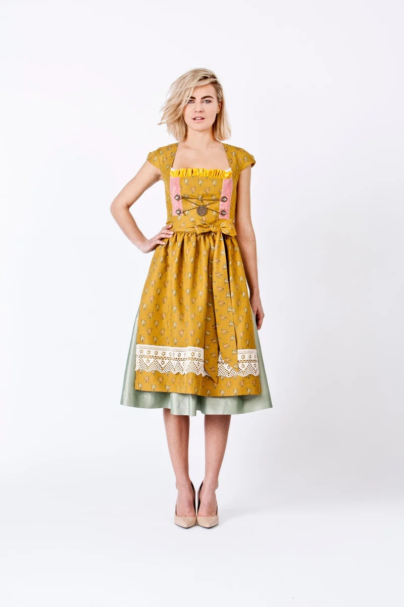 SEIDENDIRNDL PERGOLA SENF/LINDGRÜN