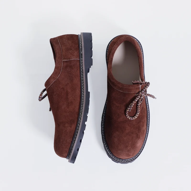 Men Lederhosen Shoes Choco Brown