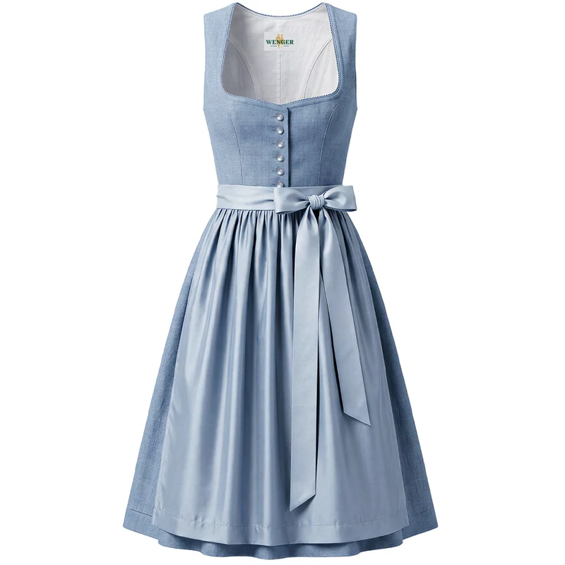 Wenger Dirndl Uschi Leinen Mieder 70cm