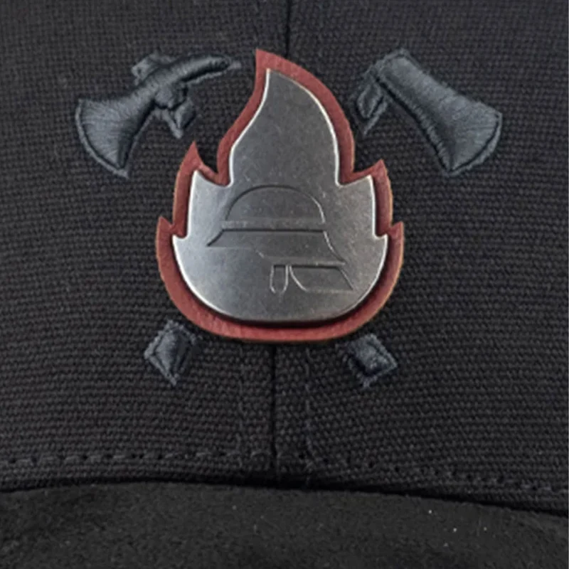 Bavarian Caps Feuerwehr Cap Black Edition Curved