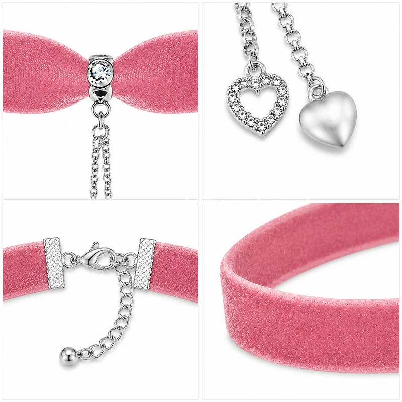 LUISIA® Kropfband "Mattea" mit Kristallen von Swarovski® | Rosa