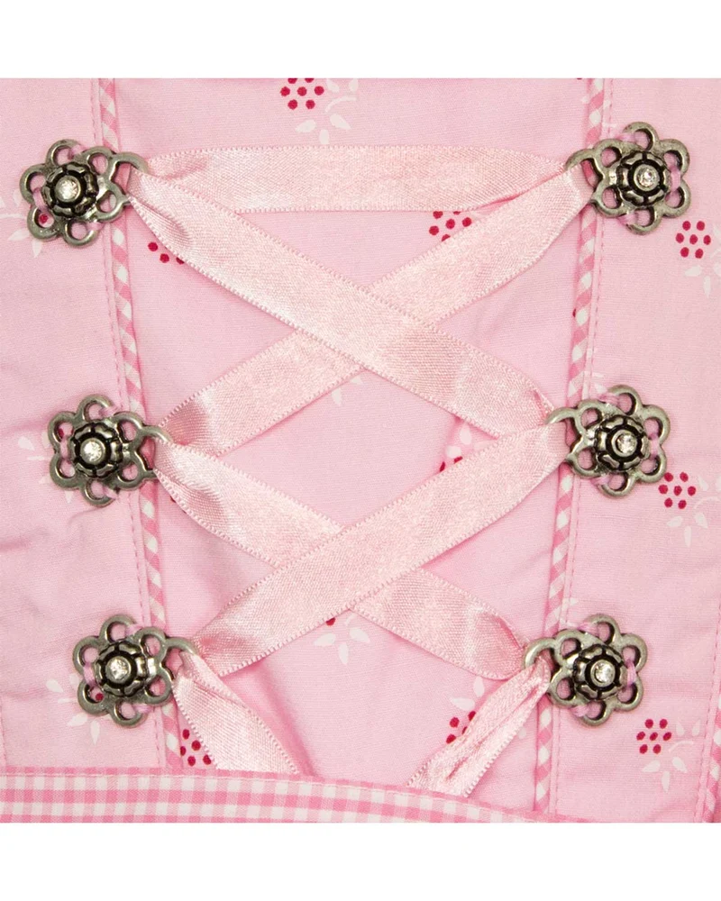 MADDOX Kinder Dirndl "Zillertal" 3-tlg. | Blümchen Rosa Weiß