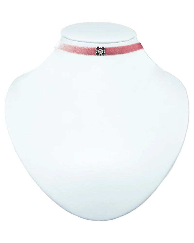 LUISIA® Samt Kropfband "Ramona" mit Premium Kristall | Altrosa