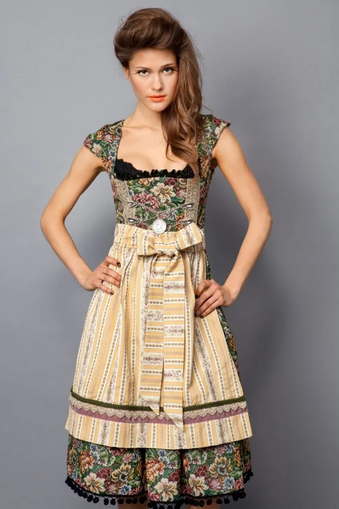 DIRNDL VINTAGE GOBELIN tanne/ocker
