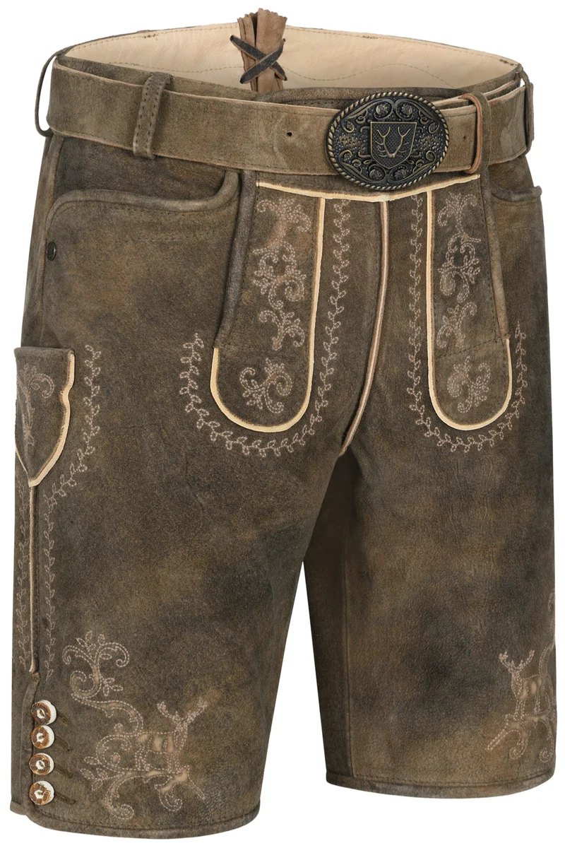 Lederhose MAYLON mit Gürtel - Krüger Buam - 965072-000-0007