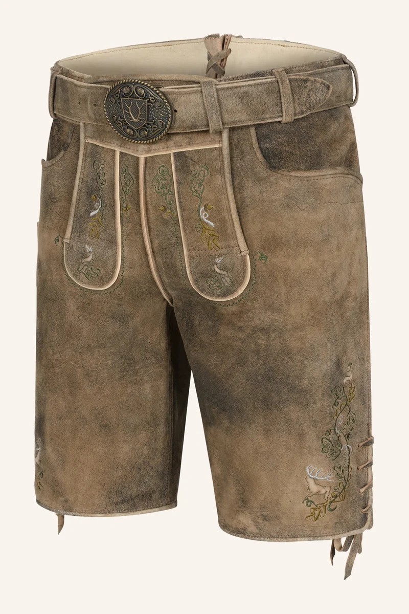 Lederhose MICAH mit Gürtel - Krüger Buam - 961372-000-0007