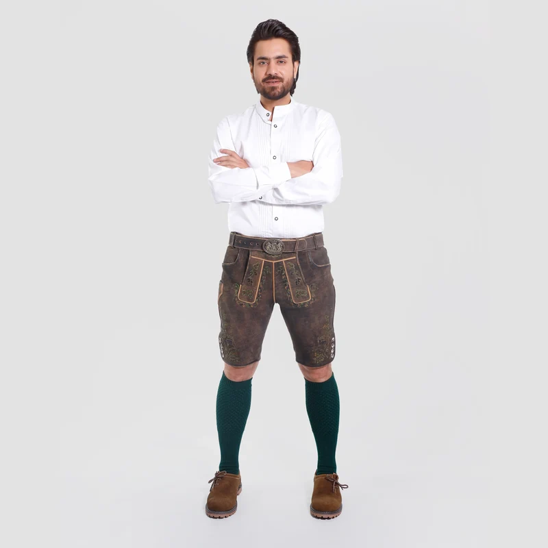 Vintage Lederhosen Brown textured