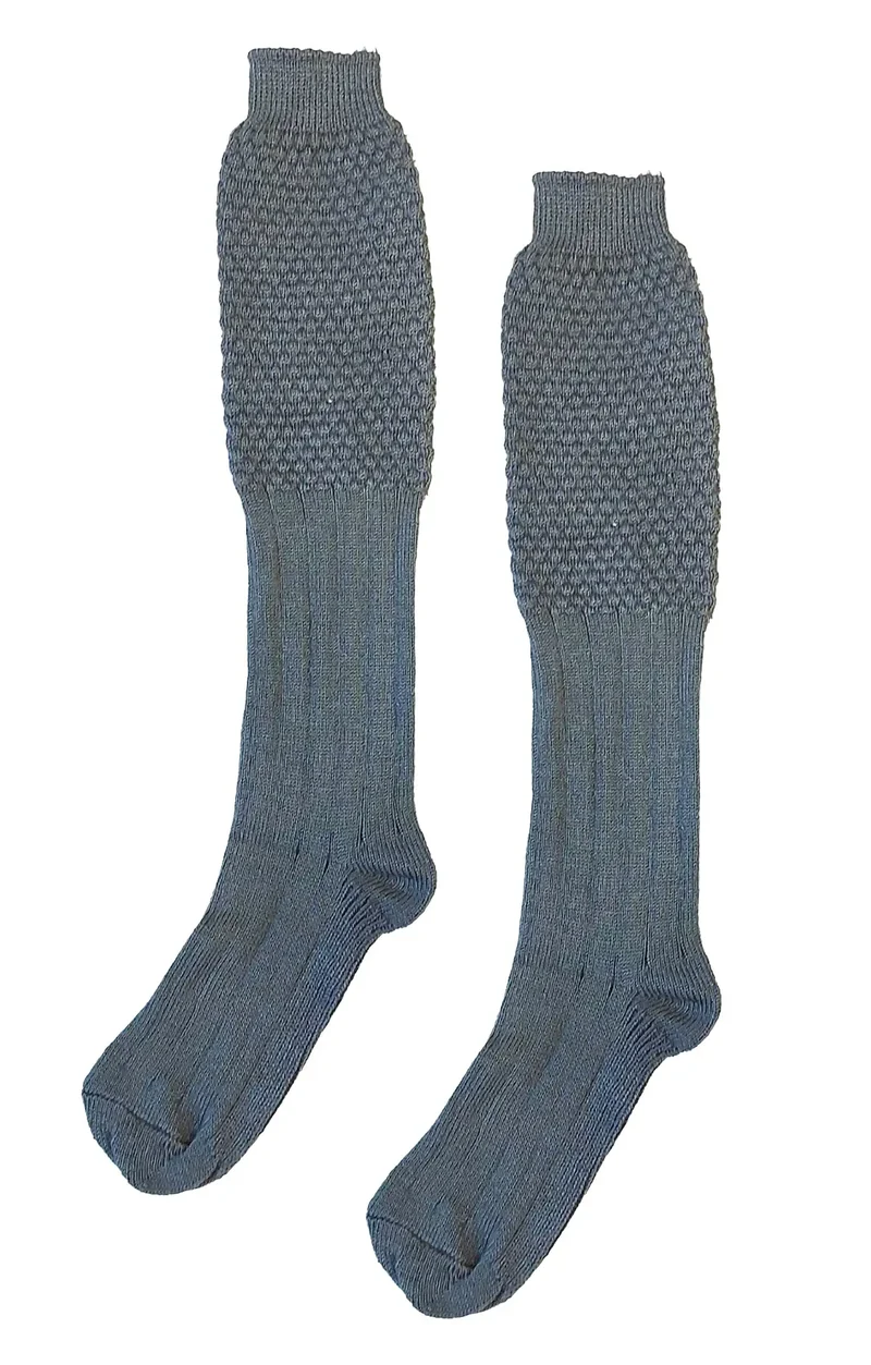 Gray Knee-length Bavarian Mens Socks