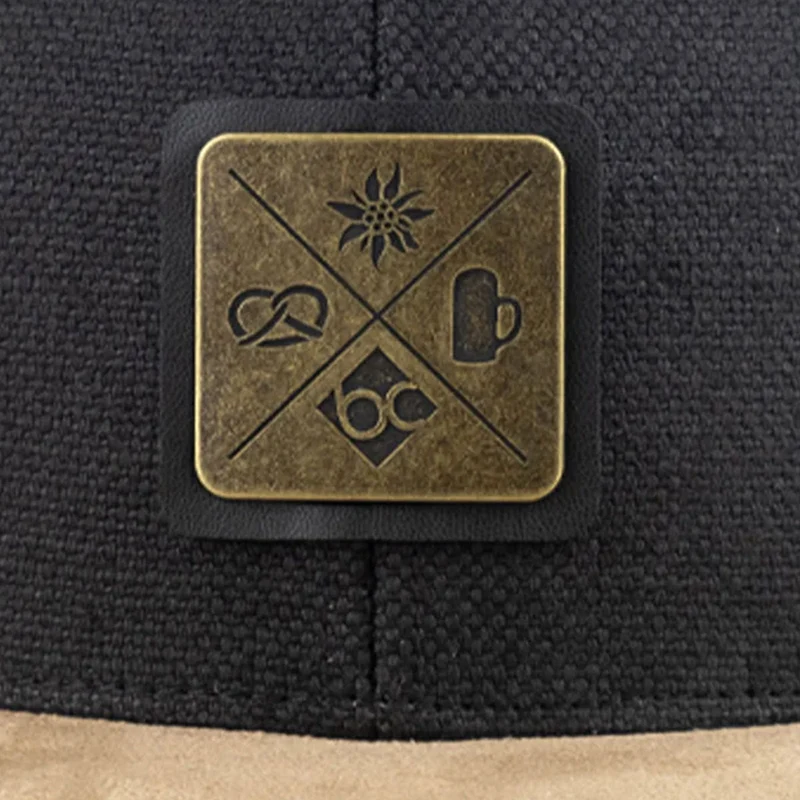 Bavarian Caps Kreizweis Schwarzgrau