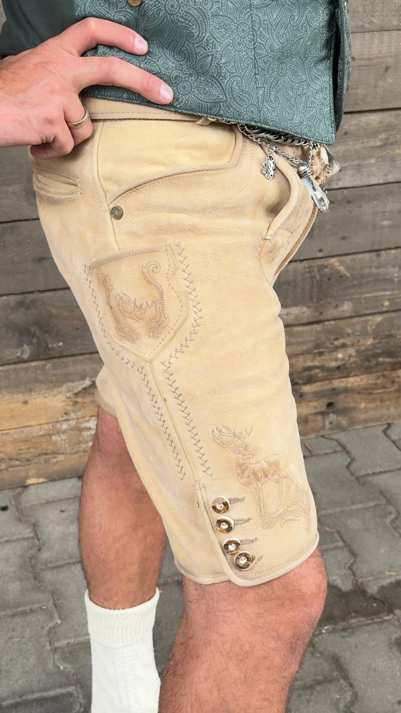Lederhose THADDEUS mit Gürtel - Krüger Buam - 965472-000-0071