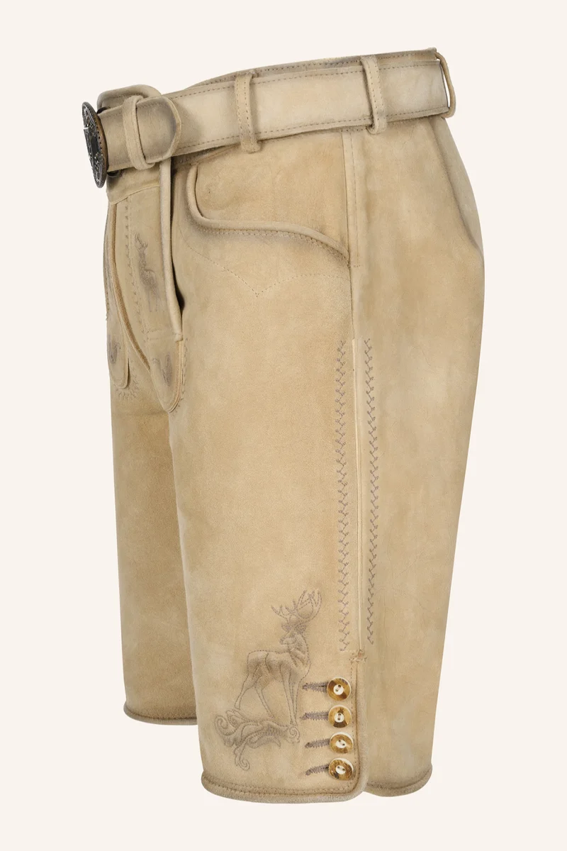 Lederhose THADDEUS mit Gürtel - Krüger Buam - 965472-000-0071