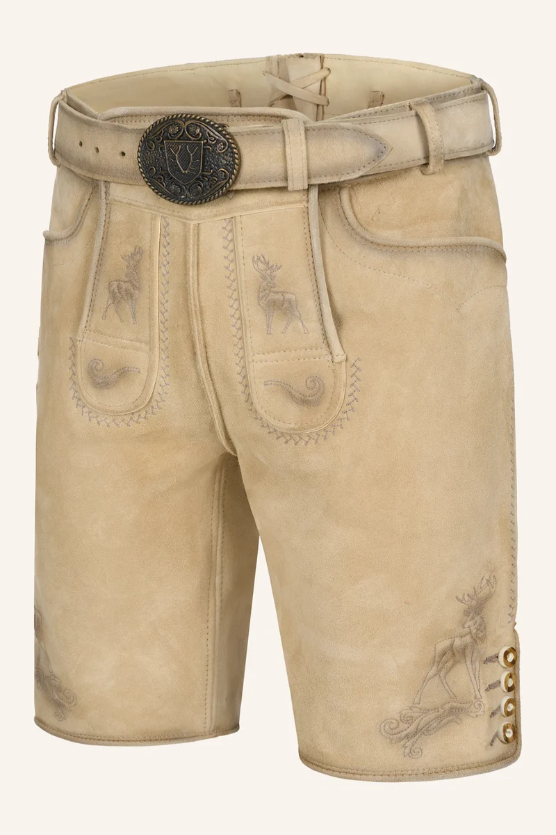 Lederhose THADDEUS mit Gürtel - Krüger Buam - 965472-000-0071