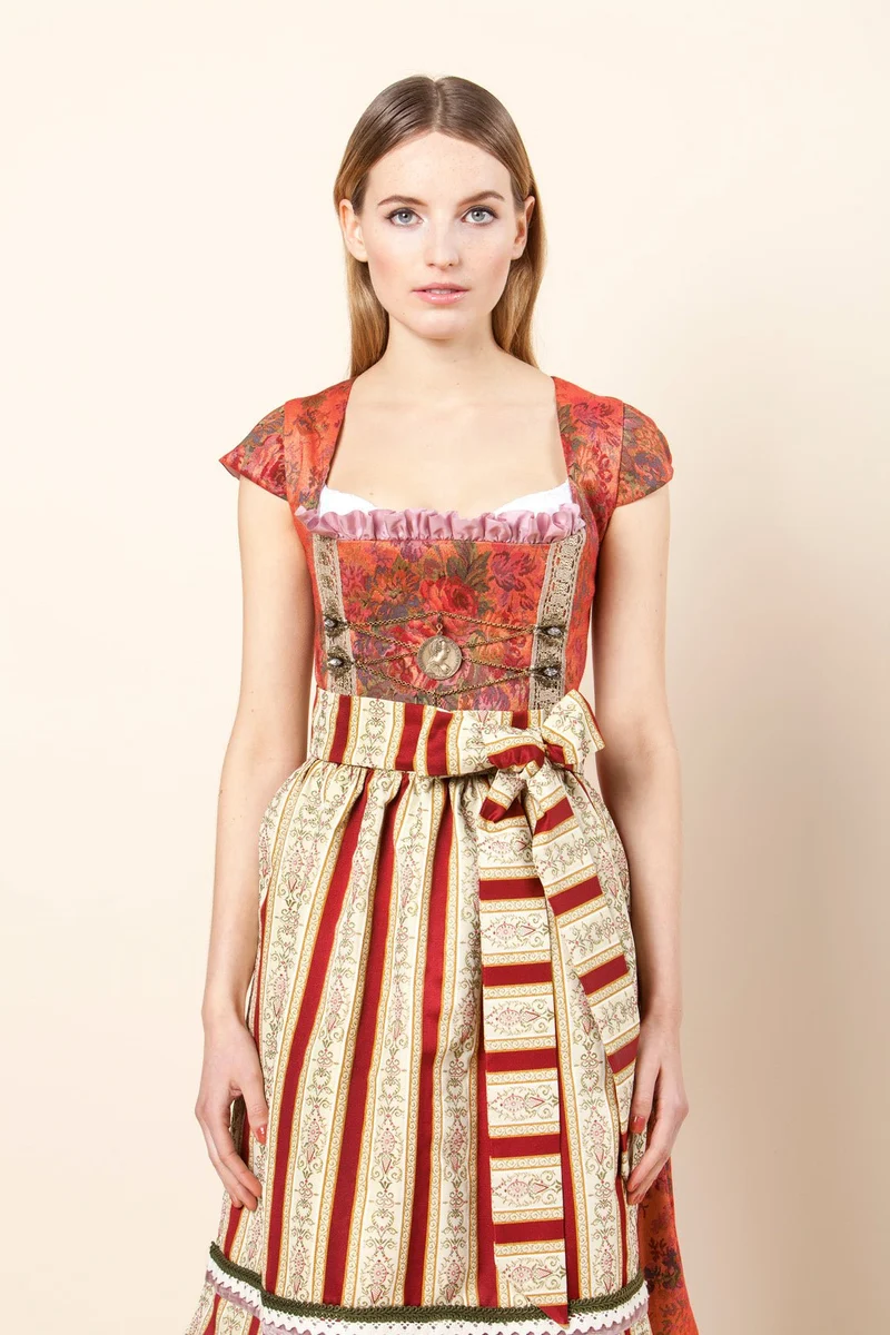 DIRNDL VINTAGE GOBELIN STRETCH ROT