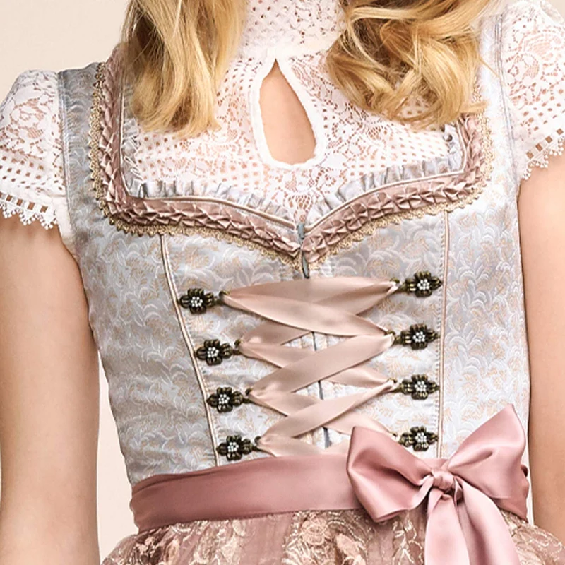Krüger MADL Dirndl "Emilija" 414169 | Hellgrau 50cm