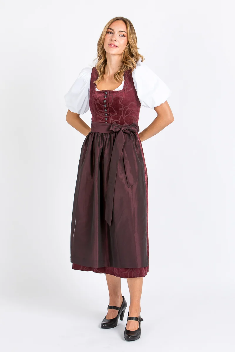 Almliebe Dirndl Loni bordeaux