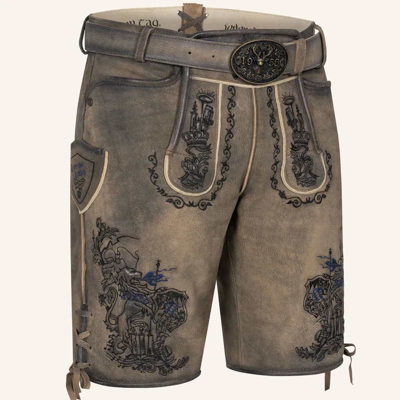 Krüger Lederhose Lebenslang mit Gürtel Tream Kollektion 2026