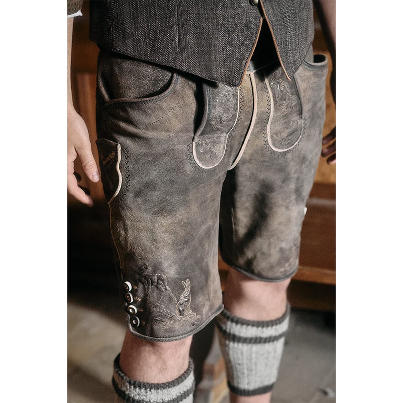 TREAM x Krüger Lederhose Hasenjagd mit Gürtel Kollektion 2026