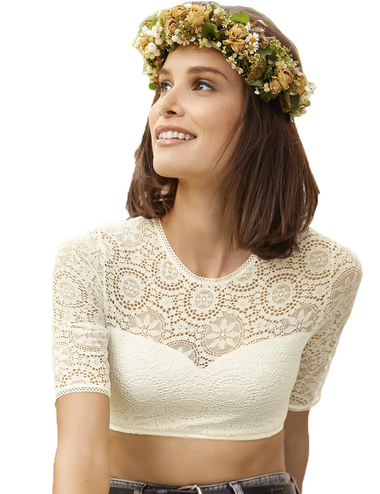 Nina von C. Dirndlbluse "Martha" Traditionell 16463893 | Champagner