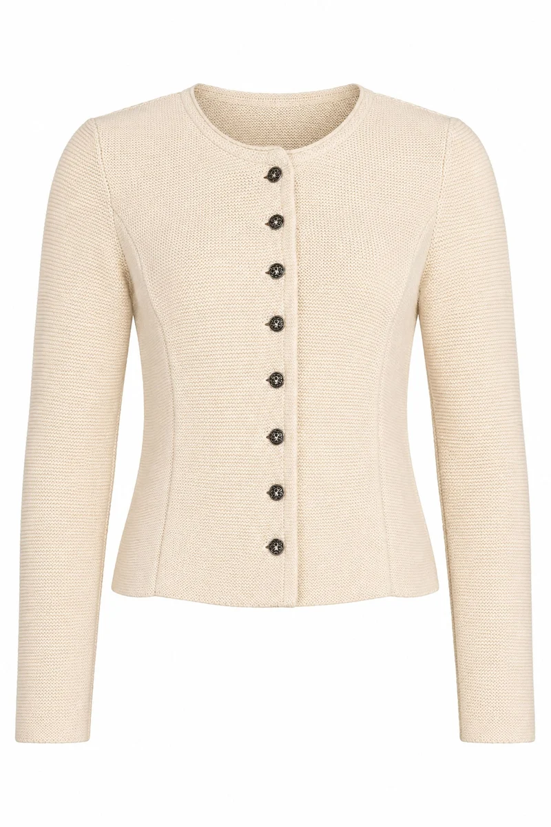 Isar-Trachten Damen Strickjacke "Saskia" 57102 | Natur
