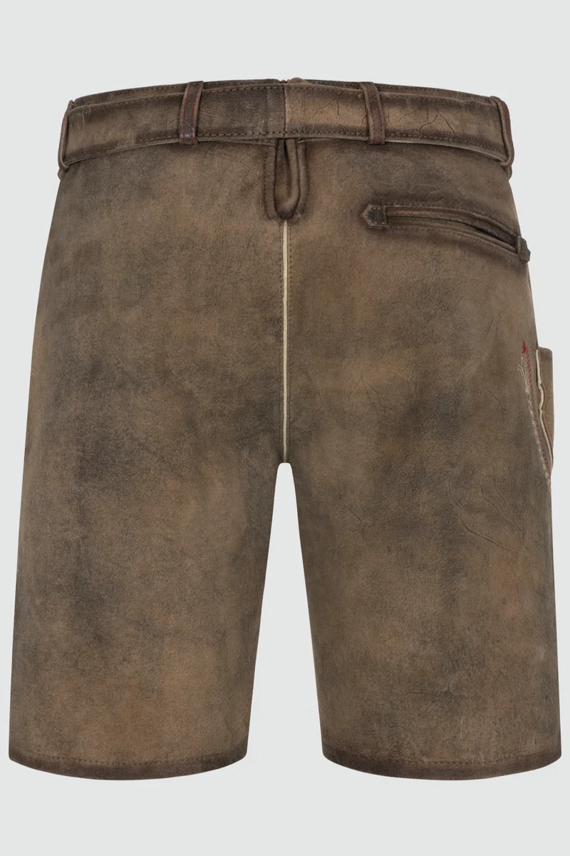 Lederhose FANKERL % mit Gürtel - 666070-000-0007 - Krüger Tream - Herren Lederhose