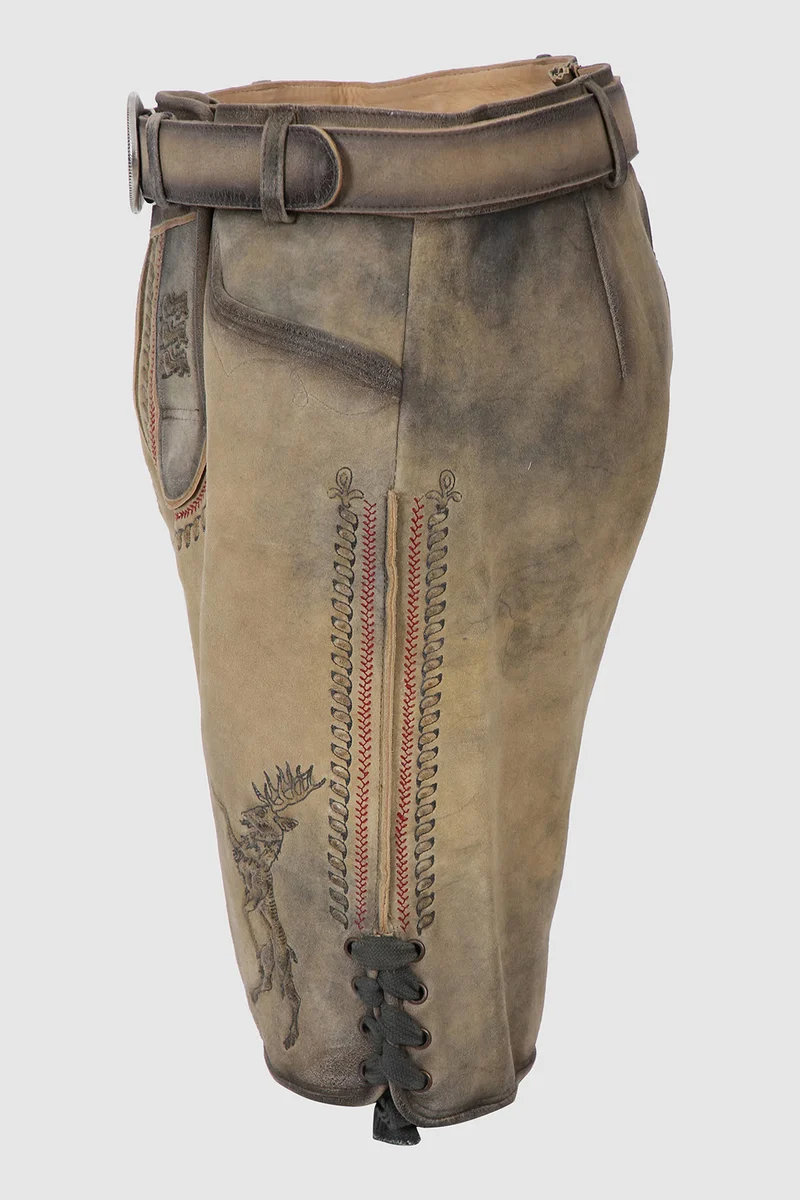 Herren Lederhose % - FURCHTLOS UND TREU 3 - Trachtenhose - Krüger Buam - 906971-000-0071