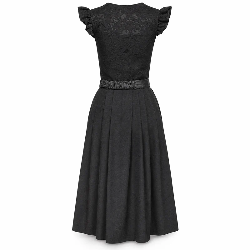 Elli & Juliette 2-in-1 Dirndl Emanuela Elara Schwarz mit abnehmbaren Flügelarm 70 cm