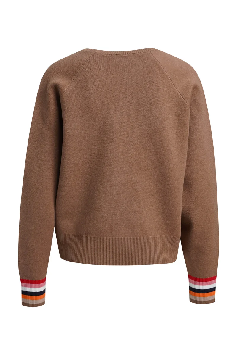 Milano Sweatjacke caramel print
