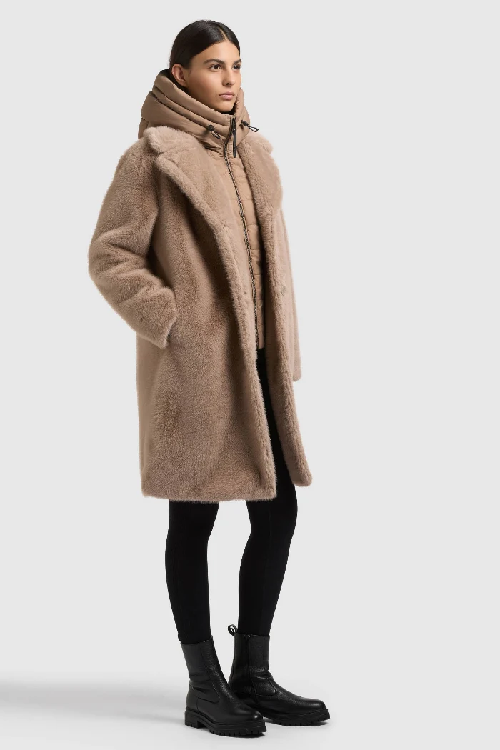 Khujo Teddymantel Fiza beige