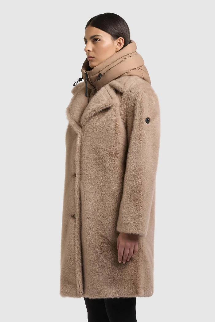 Khujo Teddymantel Fiza beige