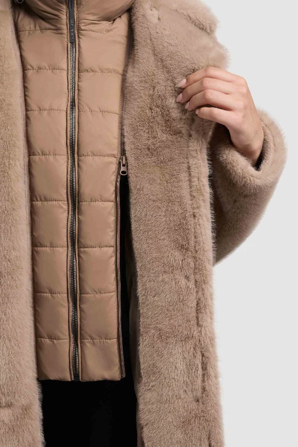 Khujo Teddymantel Fiza beige