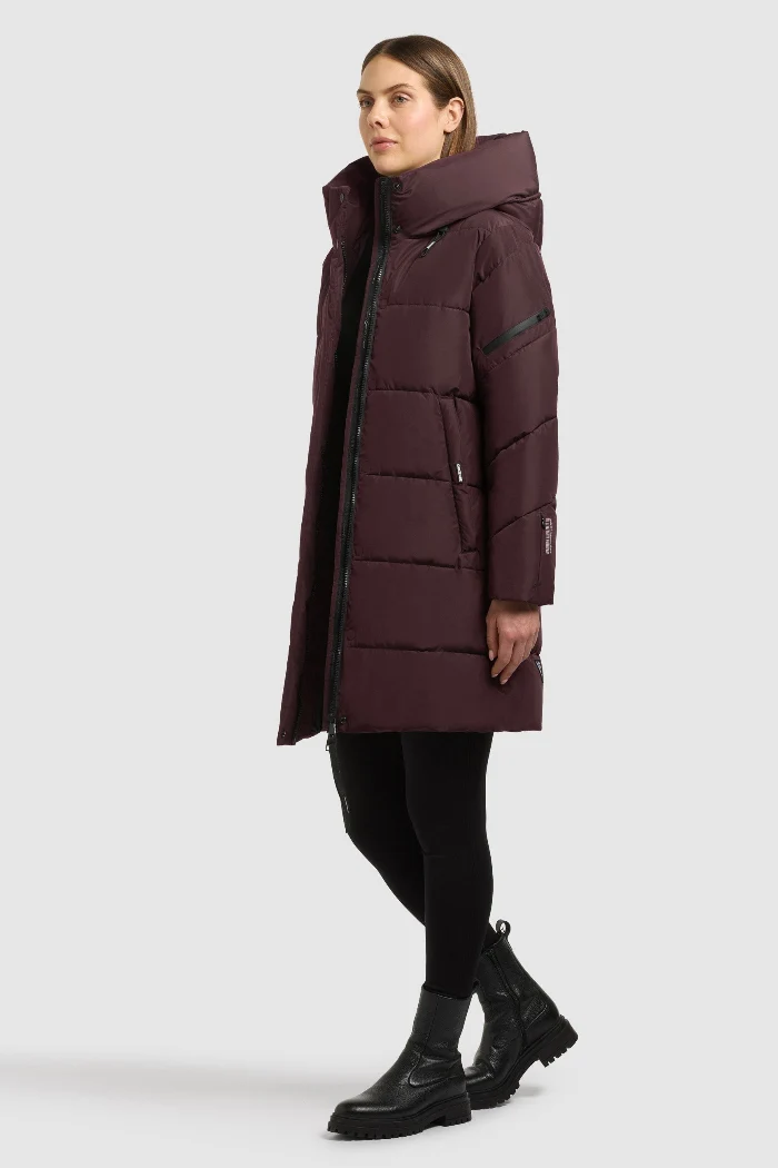 Khujo Steppmantel Emory wine red