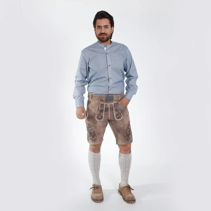 Faded Brown Traditional Lederhosen Men