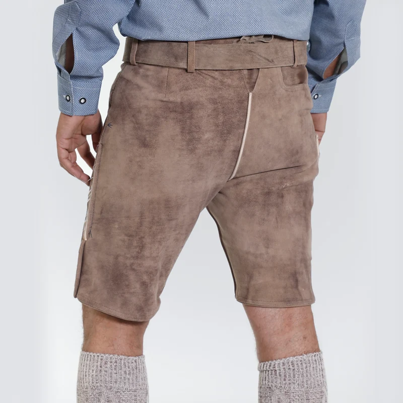 Faded Brown Traditional Lederhosen Men