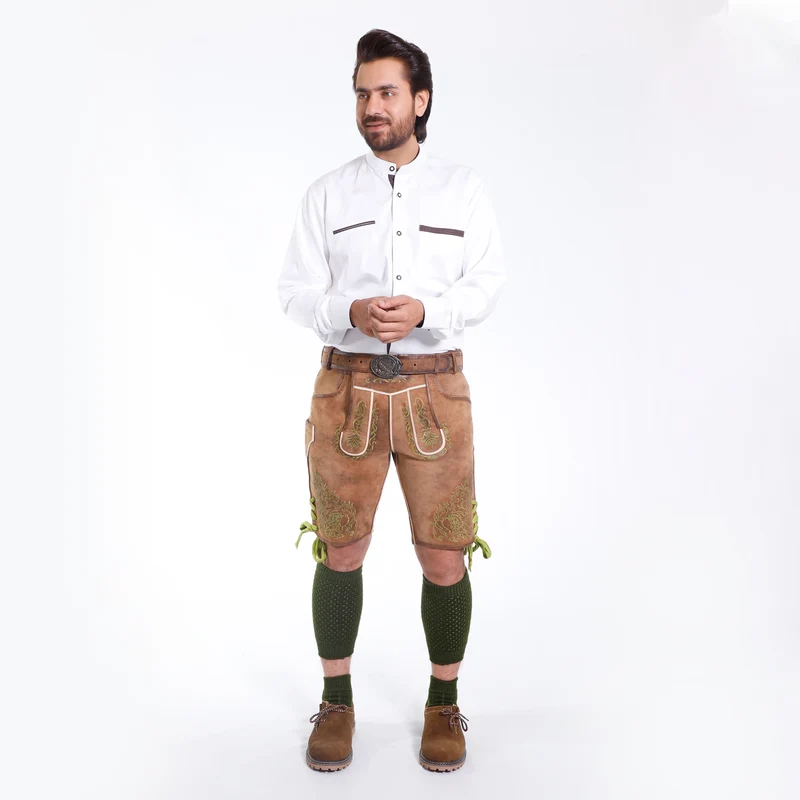 Brown Deerskin Lederhosen Men