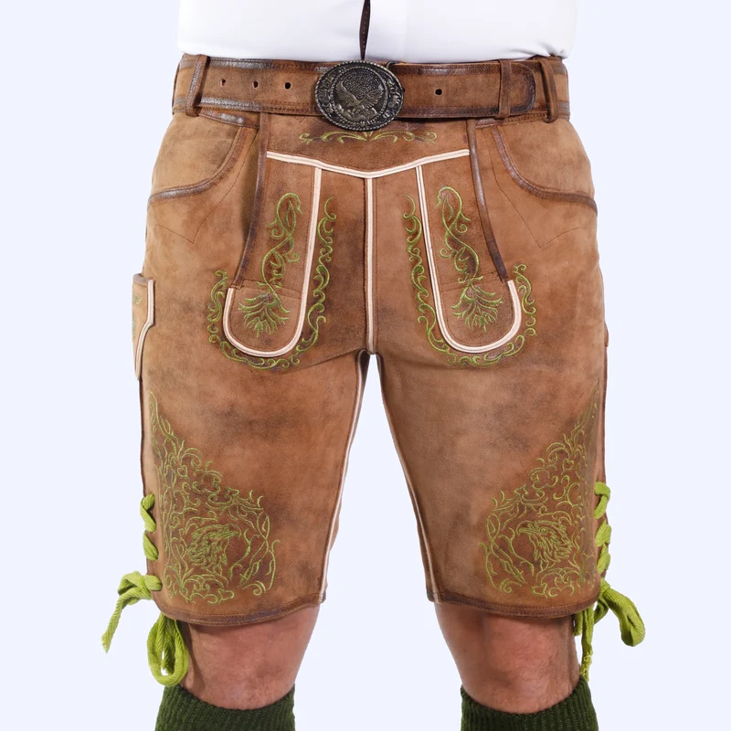 Brown Deerskin Lederhosen Men