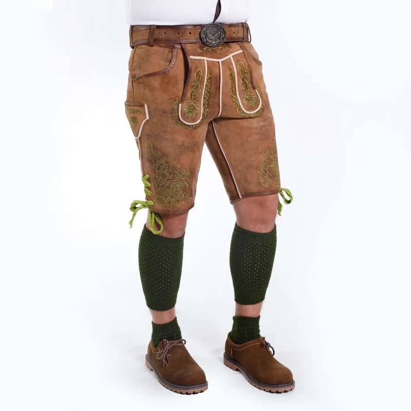 Brown Deerskin Lederhosen Men