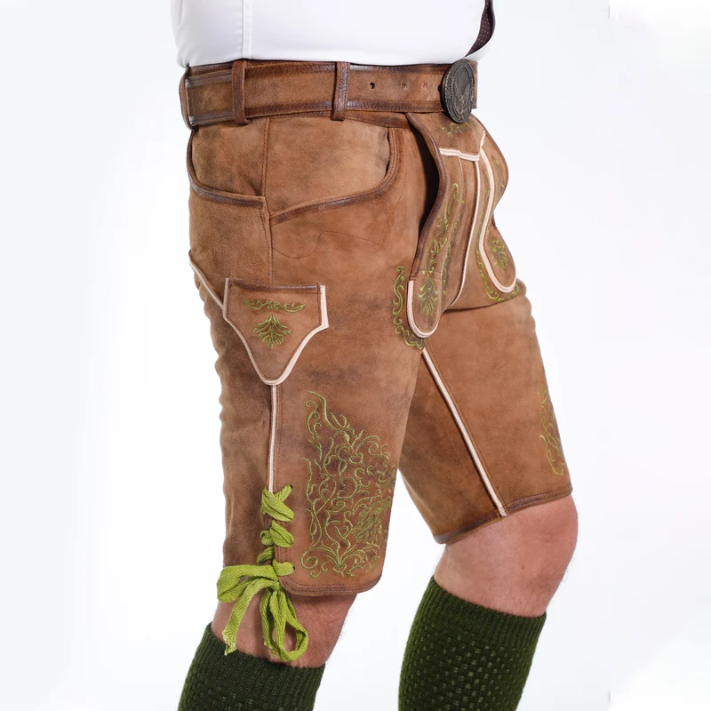 Brown Deerskin Lederhosen Men
