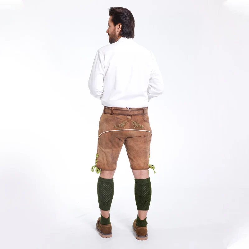Brown Deerskin Lederhosen Men