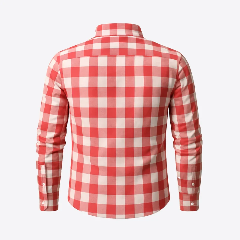 Red Hot Bavarian Checkered Lederhosen Shirt