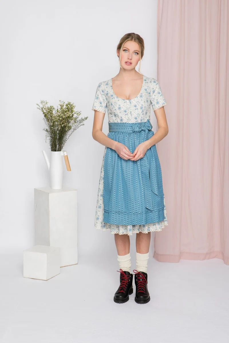 BAUMWOLL- TRADITIONSDIRNDL BLAU
