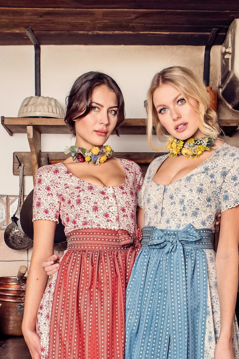 BAUMWOLL- TRADITIONSDIRNDL BLAU