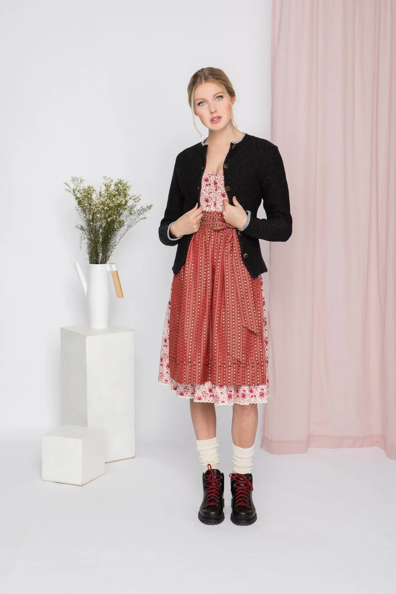 BAUMWOLL- TRADITIONSDIRNDL ROT
